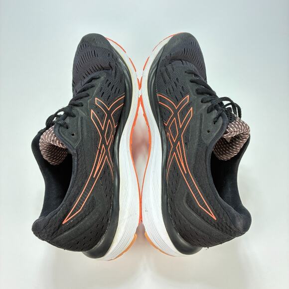 ASICS Gel-Cumulus 20 Black Orange Training Running Shoes 1012A008 Womens Size 10 - Picture 7 of 10